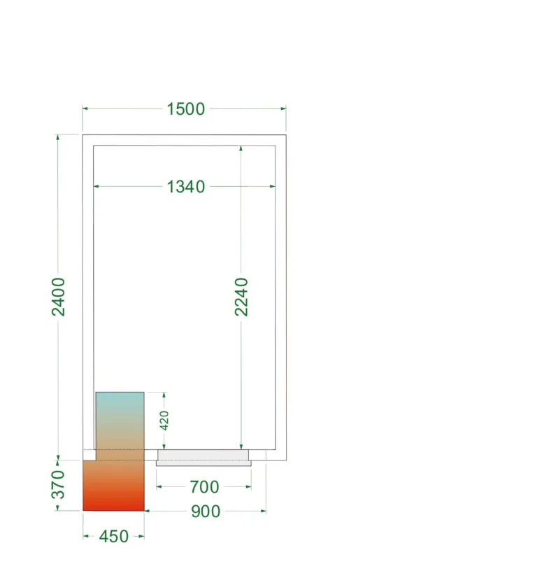 Koelruimte (Compleet met monoblock) CRPF1524