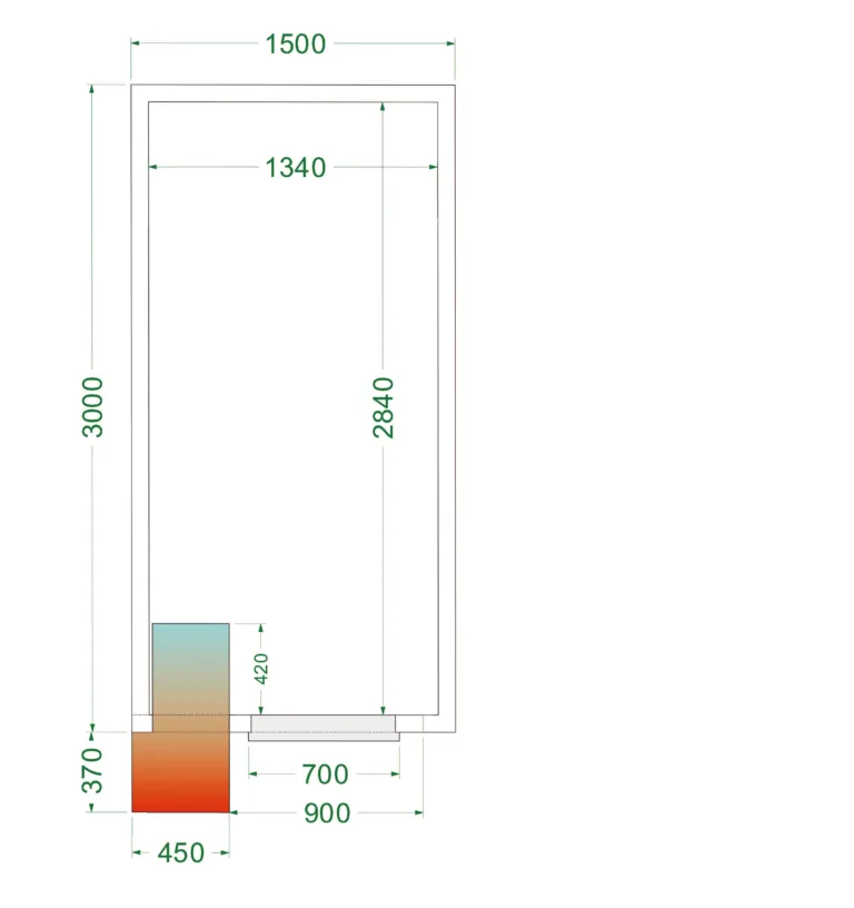 Koelruimte (Compleet met monoblock) CRPF1530