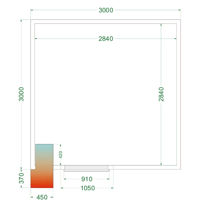 Koelruimte (Compleet met monoblock) CRPF3030WD