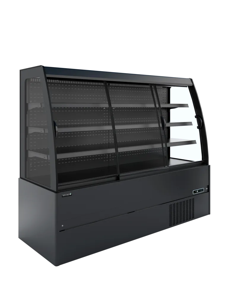 Lage wandkoeler met schuifdeuren MCB200S Low LED