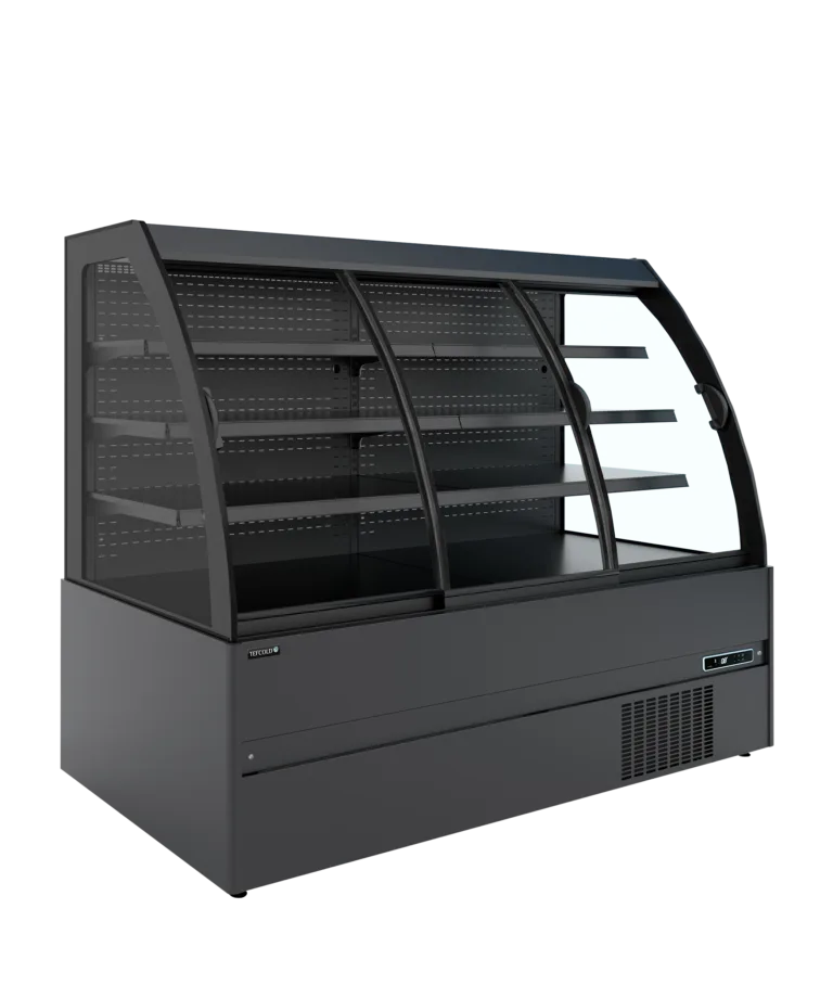 Lage wandkoeler met schuifdeuren MC+B200S Low LED