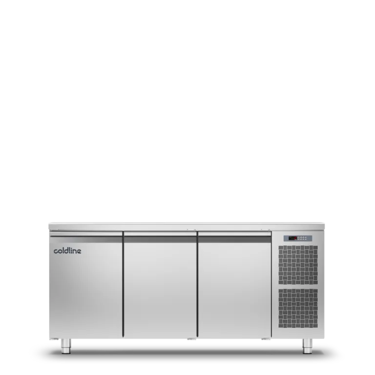 Geventileerde vrieswerkbank 3 deurs GN1/1 MASTER 3P/BT