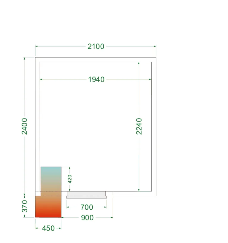 Koelruimte (Compleet met monoblock) CRPF2124