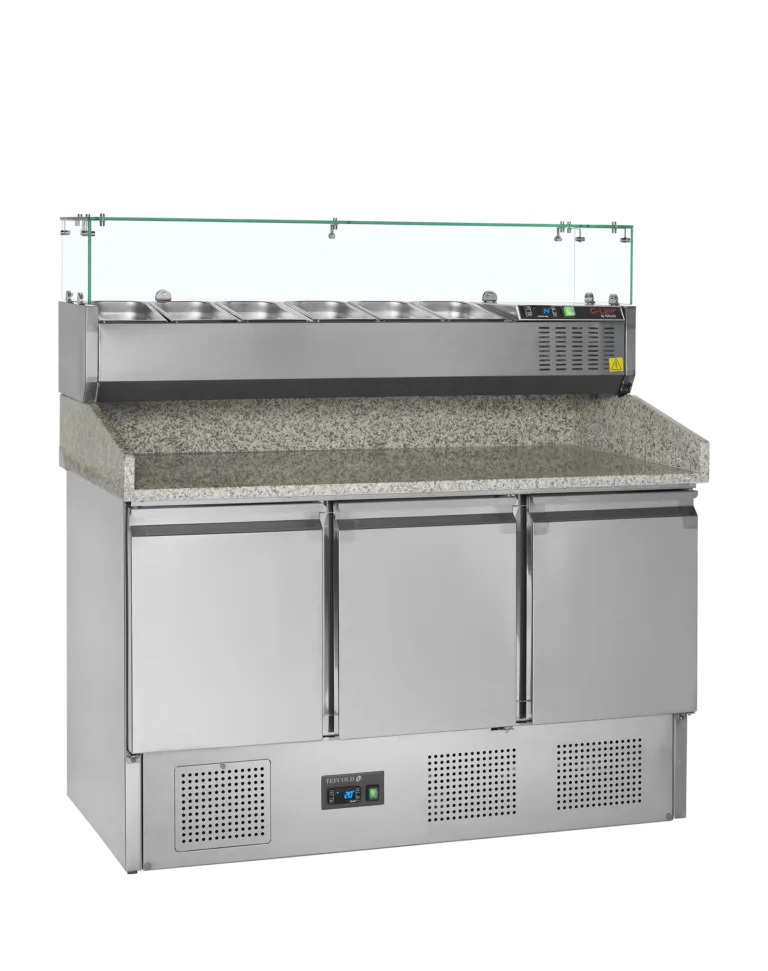 Pizzatafel incl. unit voor toppings PT1365 + GVC33-140