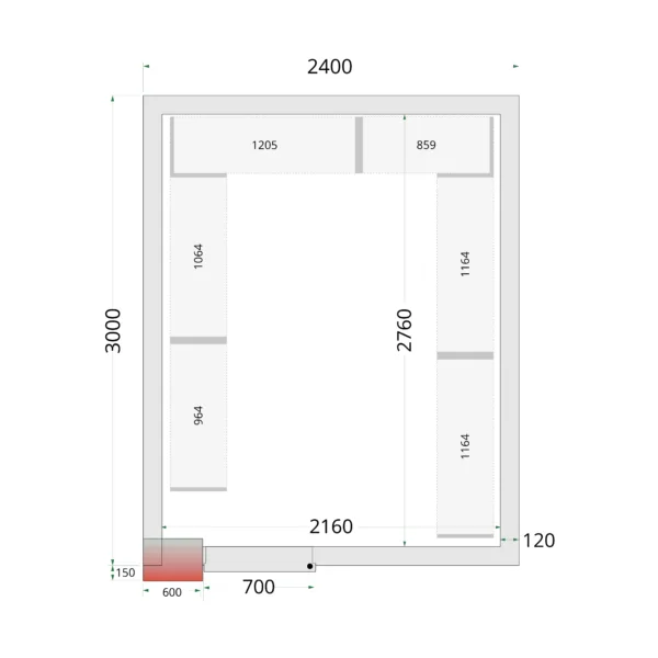 CRNF2430 Shelf Rack System Kit