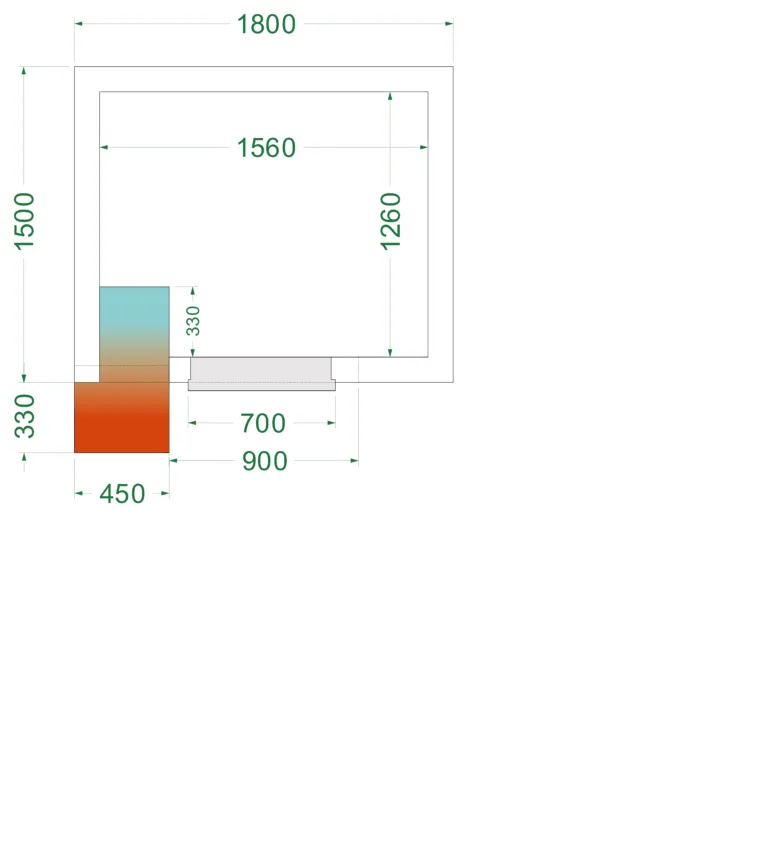 Vriesruimte (Compleet met monoblock) CRNF1815