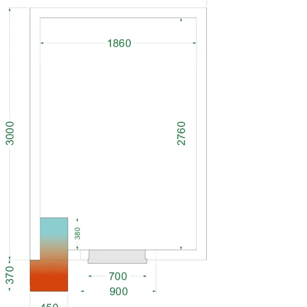Vriesruimte (Compleet met monoblock) CRNF2130