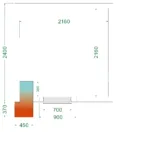 Vriesruimte (Compleet met monoblock) CRNF2424