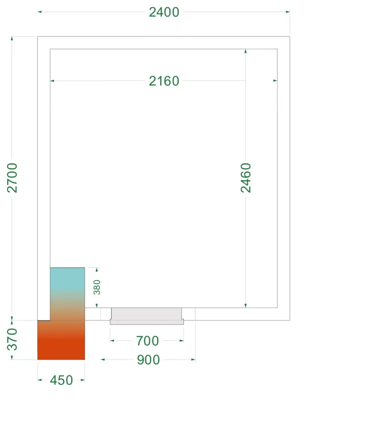Vriesruimte (Compleet met monoblock) CRNF2427