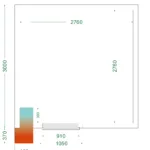 Vriesruimte (Compleet met monoblock) CRNF3030WD