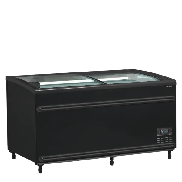 Zwarte supermarktkoeler/-vriezer SFI145B-CF VS