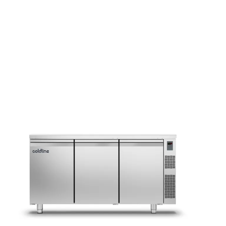 Geventileerde koelwerkbank 3 deurs GN1/1  - zonder koelgroep MASTER 3P/SG