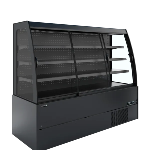 Lage wandkoeler met schuifdeuren MCB200S Low LED