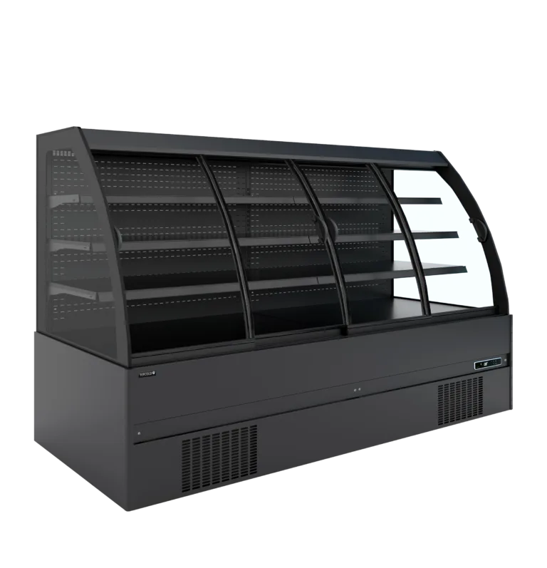 Lage wandkoeler met schuifdeuren MC+B250S Low LED