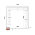 CRNF2727 Shelf Rack System Kit