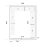 Koelcelpanelen 80 mm CR 120x150x220
