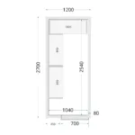 Koelcelpanelen 80 mm CR 120x270x220