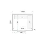 Koelcelpanelen 80 mm CR 180x150x220