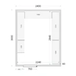 Koelcelpanelen 80 mm CR 240x300x220