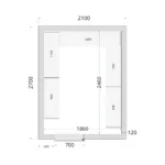 Vriescelpanelen 120 mm CR 210x270x220
