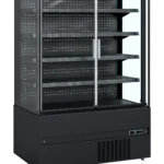Wandkoeler zwart met glasdeuren MCB130H (ECRON BK)