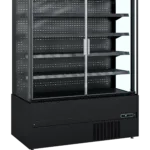 Wandkoeler zwart met glasdeuren MCB150H (ECRON BK)