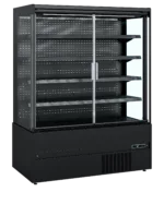 Wandkoeler zwart met glasdeuren MCB150H (ECRON BK)
