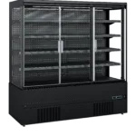 Wandkoeler zwart met glasdeuren MCB200H (ECRON BK)